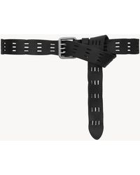 Saint Laurent - Ceinture Motorcycle En Cuir - Lyst