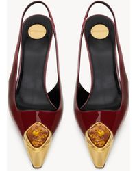 Saint Laurent - Loulou Slingback Pumps - Lyst