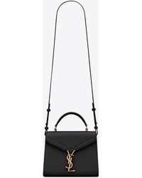 Saint Laurent Cassandra Mini Top Handle Bag - Black