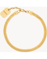 Saint Laurent - Bracelet Chaîne En Métal - Lyst