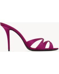 Saint Laurent - Chandelle Mules - Lyst
