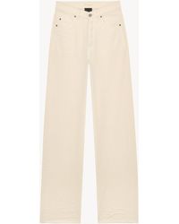 Saint Laurent - V-Waist Long Baggy Jeans - Lyst