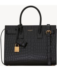 Saint Laurent - Tote Sac De Jour Baby aus Leder - Lyst