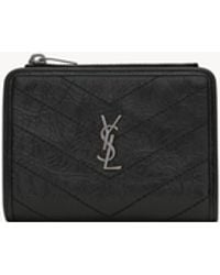 Saint Laurent - Niki Bi-Fold Wallet - Lyst