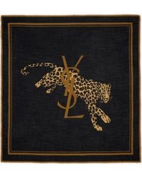 Saint Laurent - Sciarpa Quadrata Grande Cassandre - Lyst