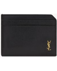 Saint Laurent - Tiny Cassandre Card Holder - Lyst