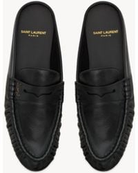 Saint Laurent - Le Loafer Mules - Lyst