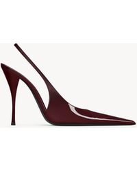 Saint Laurent - P. A.R. I.S. Slingback Pumps - Lyst