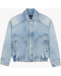 Saint Laurent - Denim Blouson Jacket - Lyst