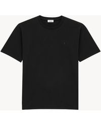 Saint Laurent - Round Neck T-Shirt - Lyst