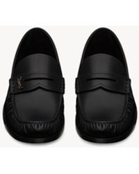 Saint Laurent - Laurent Mocassins En Cuir Lisse - Lyst