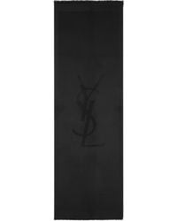 Saint Laurent - Saint Laone Sizerent Cassandre Scarf - Lyst