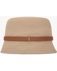 Saint Laurent - Fischerhut Cassandre Aus Canvas - Lyst