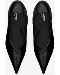 Saint Laurent - Nour Slippers In Leather - Lyst