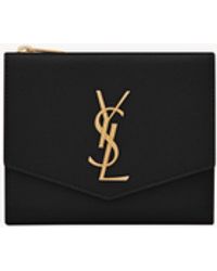 Saint Laurent - Uptown Compact Wallet - Lyst