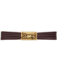Saint Laurent - Cassandre Cord Bracelet - Lyst