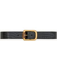 Saint Laurent - Cylinder Buckle Belt - Lyst