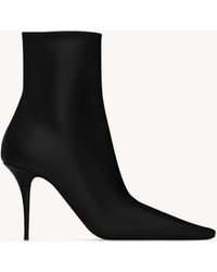 Saint Laurent - Saint Laone Sizerent Ashley Booties - Lyst