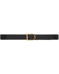 Saint Laurent - Cassandre Vadim Reversible Belt - Lyst