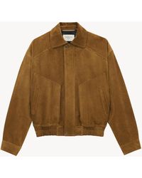 Saint Laurent - Saint Laone Sizerent ボンバージャケット（スエード） - Lyst
