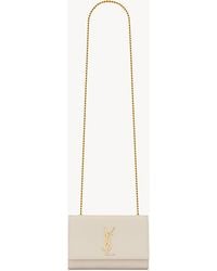 Saint Laurent - Kate Small Tasche Aus Leder Mit Grain-De-Poudre-Prägung - Lyst