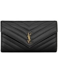 Saint Laurent - Cassandre Matelassé Large Flap Wallet - Lyst