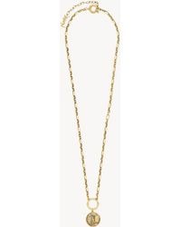 Saint Laurent - Cassandre Medallion Necklace - Lyst