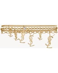 Saint Laurent - Bracciale Multigiro A Catena Cassandre - Lyst