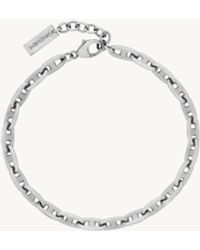 Saint Laurent - Ankerkettenarmband Aus Metall - Lyst