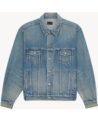 Saint Laurent - Trucker Jean Jacket - Lyst