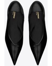 Saint Laurent - Nour Slippers In Leather - Lyst