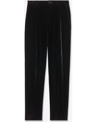 men's crushed velvet pants