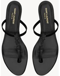 Saint Laurent - Cassandra Slides - Lyst