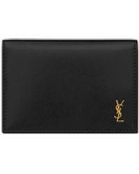Saint Laurent - Tiny Cassandre Porte-Cartes Business En Cuir Brillant - Lyst