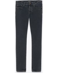 Saint Laurent - Slim-fit Jeans In Dark Blue Black Denim - Lyst