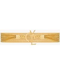 Saint Laurent - Bracciale A Catena Cassandre - Lyst