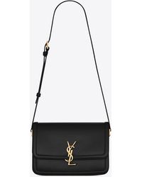 Ysl - Red Grainy Uptown Tote Small