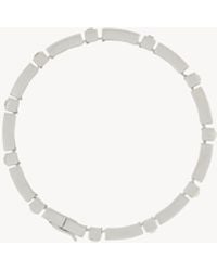 Saint Laurent - Bracciale Con Barrette E Cristalli - Lyst
