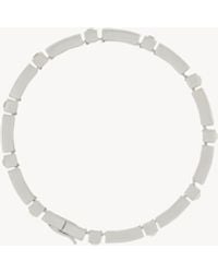 Saint Laurent - Bracelet Barre En Cristal Et Métal - Lyst