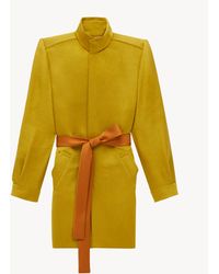 Saint Laurent - Cappotto Con Cintura - Lyst