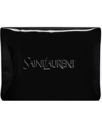 Saint Laurent - Large Puffy Pouch In Patent Canvas - Lyst