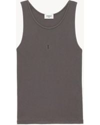 Saint Laurent - Saint Laone Sizerent Cassandre タンクトップ - Lyst