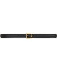 Saint Laurent - Cassandre Thin Reversible Belt - Lyst