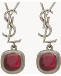 Saint Laurent - Cassandre Cabochon Earrings - Lyst