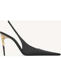 Saint Laurent - Goya Slingback Pumps - Lyst