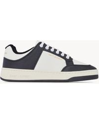 Saint Laurent - Coffee Grained Leather 61 Sneakers-Uomo - Lyst