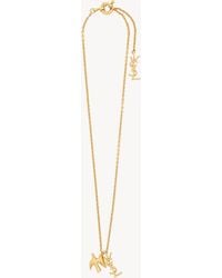 Saint Laurent - Cassandre Dove Necklace - Lyst