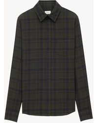 Saint Laurent - Saint Laone Sizerent カサンドラ シャツ（コットンチェック） - Lyst