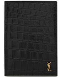 Saint Laurent - Tiny Cassandre Passport Holder - Lyst