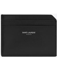 Saint Laurent - Paris Open Card Case In Smooth Leather - Lyst
